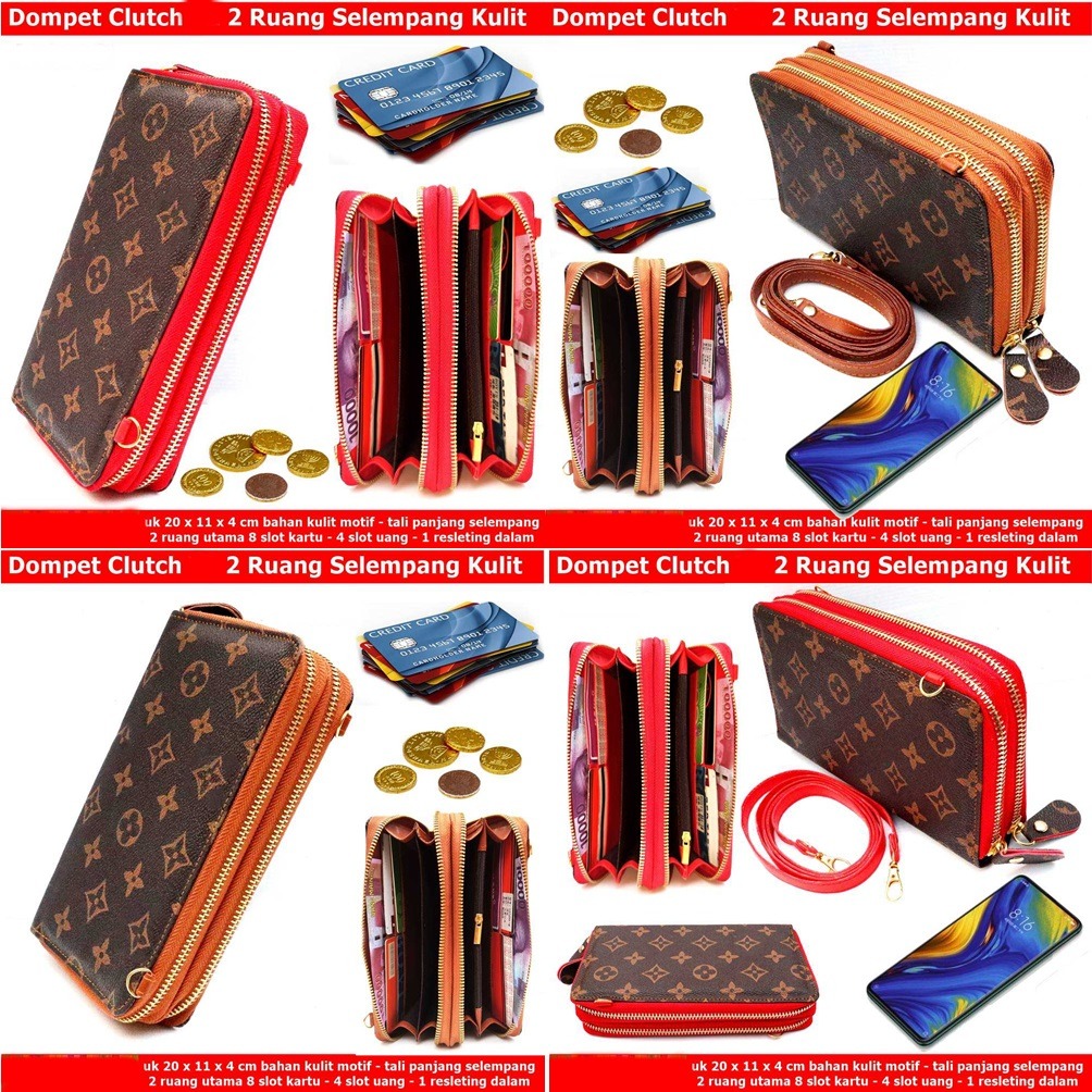 dompet wanita kulit lv amore 1 resleting