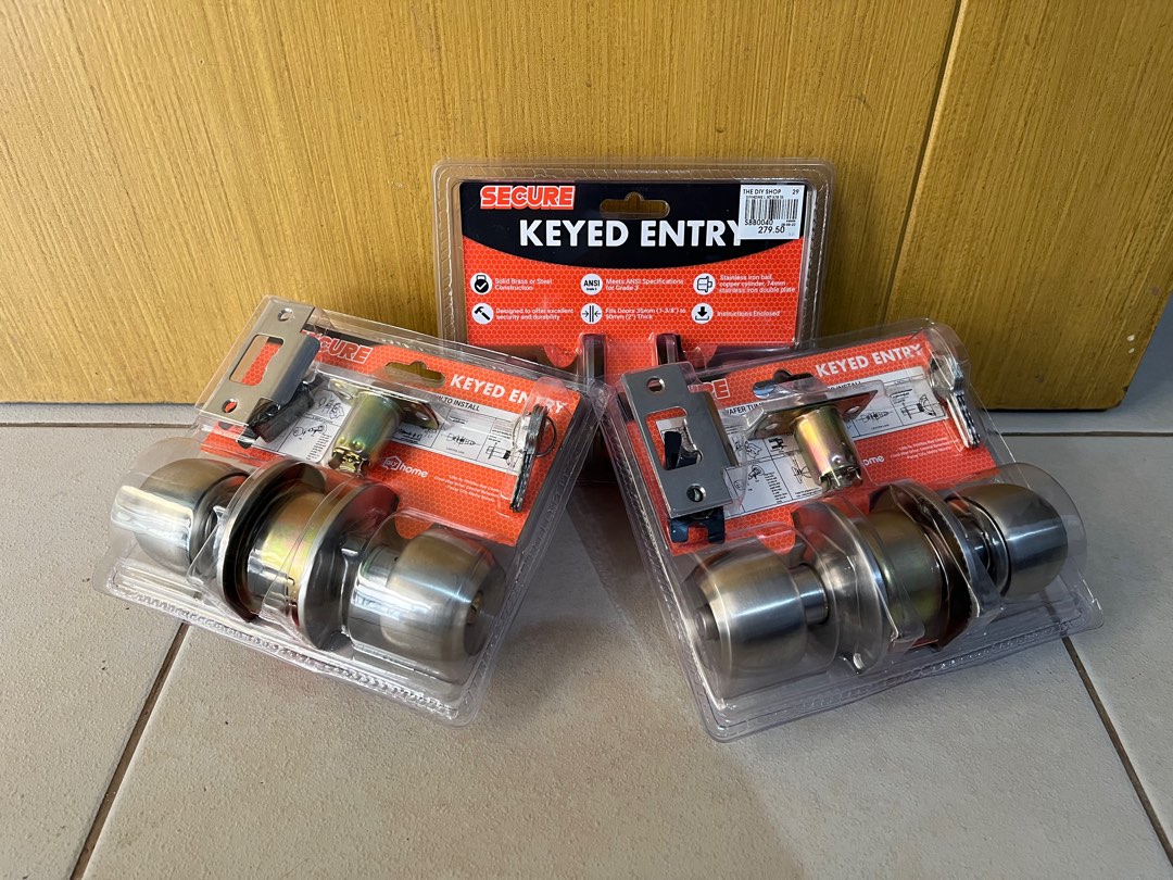 Door Knobs 3 Sets for Bedroom on Carousell