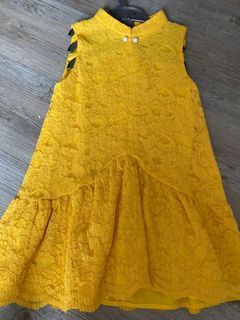Dress cheongsam 4 thn yellow