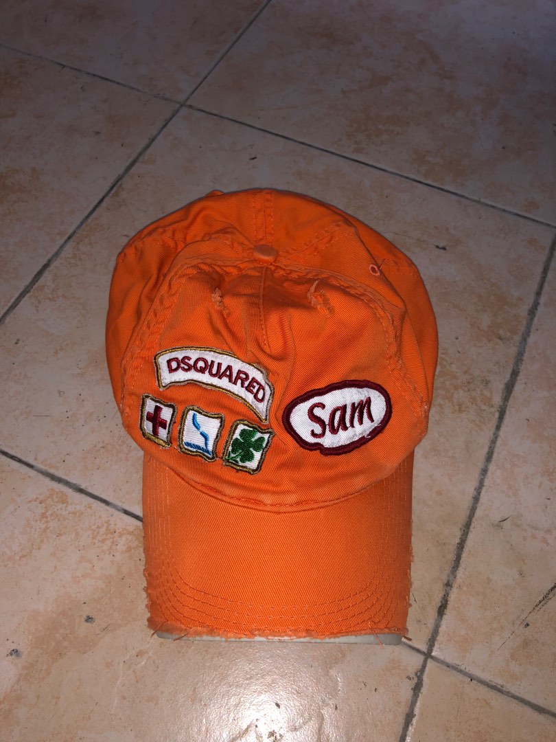 Dsquared orange cap on Carousell