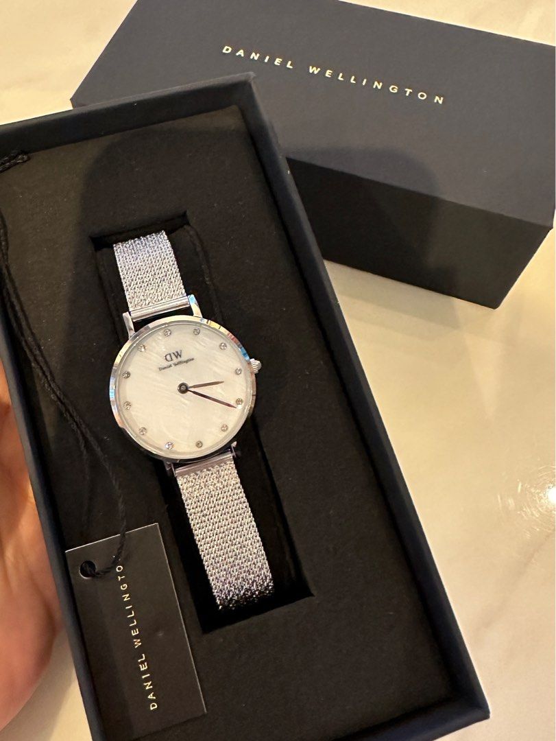 DW Petite Lumine Piano Silver White Women s Fashion Watches