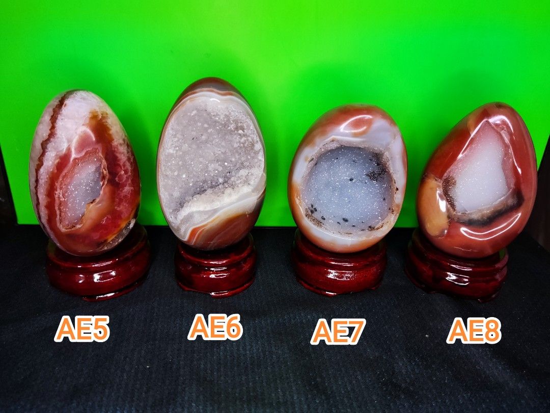 Red Agate Egg with selling Druzy