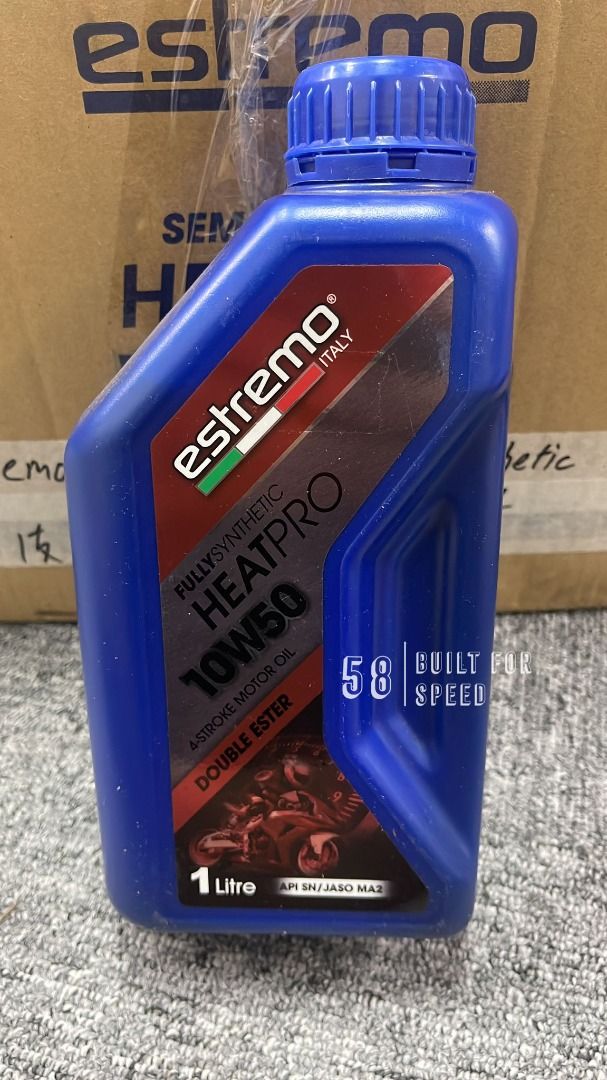 ESTREMO HeatPro Fully Synthetic 10W50 1L ITALY ENGINE OIL MOTORCYCLE