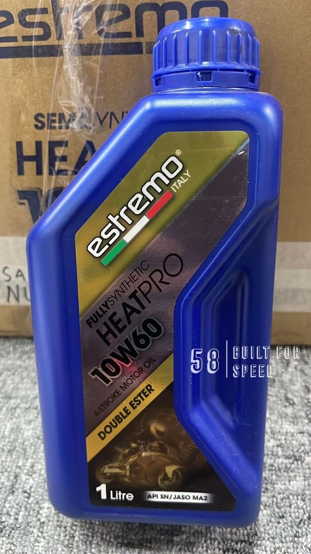 ESTREMO HeatPro Fully Synthetic 10W60 1L ITALY ENGINE OIL MOTORCYCLE