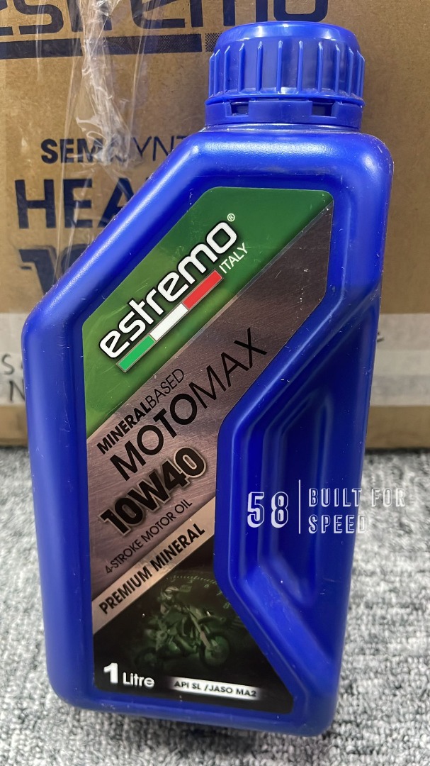 ESTREMO MOTOMAX MINERAL 10W40 4T 1L ITALY ENGINE OIL MOTORCYCLE OIL