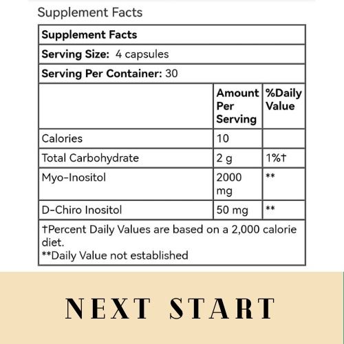 FairHaven Myo + DChiro Inositol, 120 Capsules (For healthy ovulation