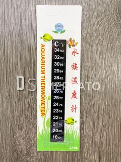 Fish Tank Thermometer Sticker Color Changing Sticker Portable Stick-on indoor Sticker for Aquarium