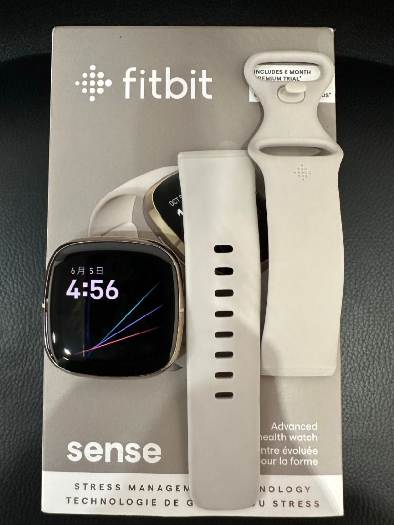 柏格納】Fitbit sense FB512 智慧型手錶月光白#二手智慧型手錶#大里