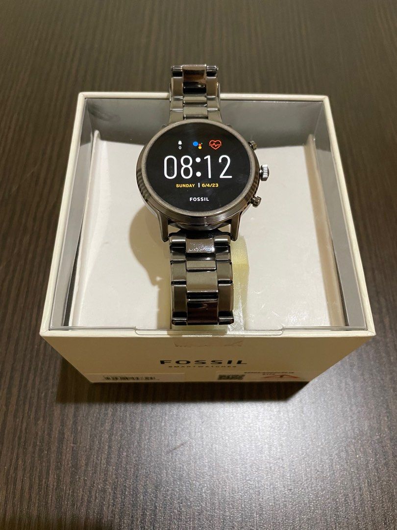 Fossil Gen Smartwatch The Carlyle HR Smoke Stainless