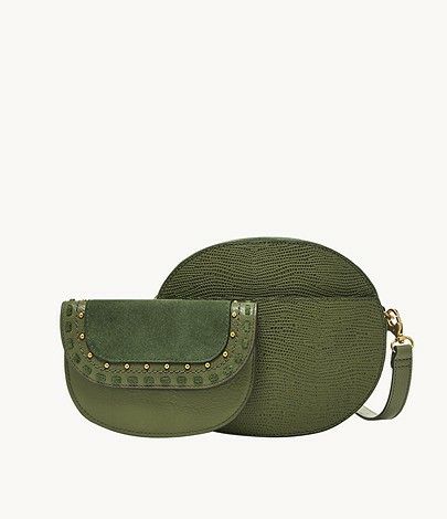 FOSSIL Serena Convertible Belt Crossbody Fanny Pack Bag Suede in Aloe Green Women s Fashion Bags Wallets Cross body Bags on Carousell