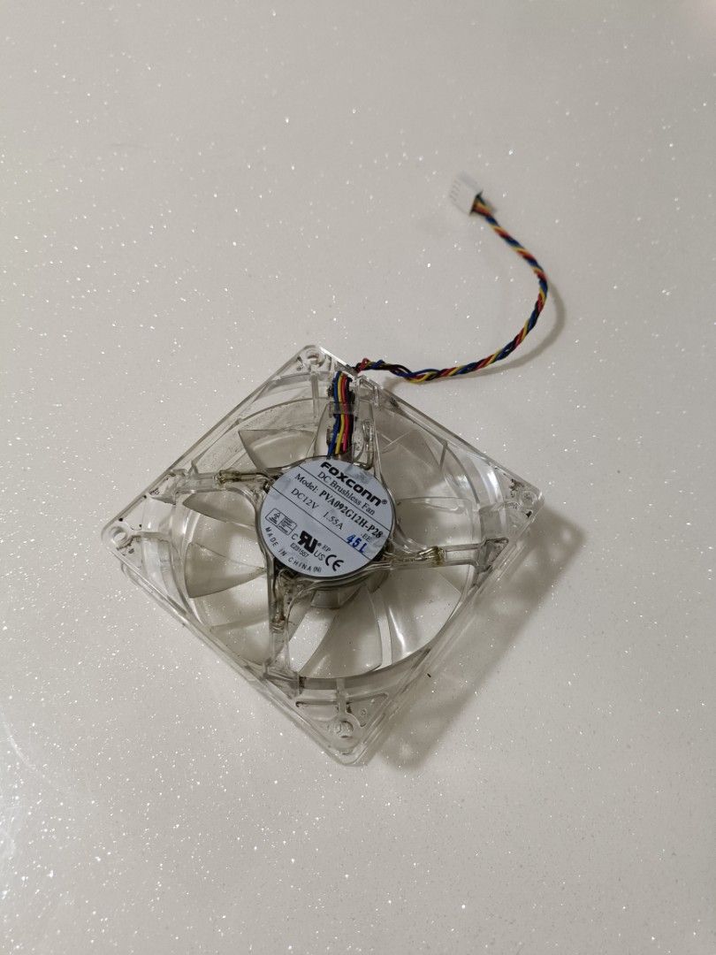 Foxconn DC Brushless Fan (Red Light), Computers & Tech, Parts