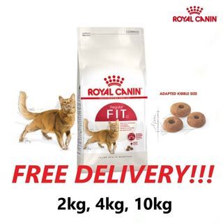 🔥FREE DELIVERY! Royal Canin Fit 32! 2kg - $34, 4kg - $52, 10kg - $109.90! Brand New Sealed Expiry 2024. Other variation available! Indoor 27, Urinary Care, Hair & Skin, Hairball Care! Self collection at Hougang Capeview! View description for pricing.