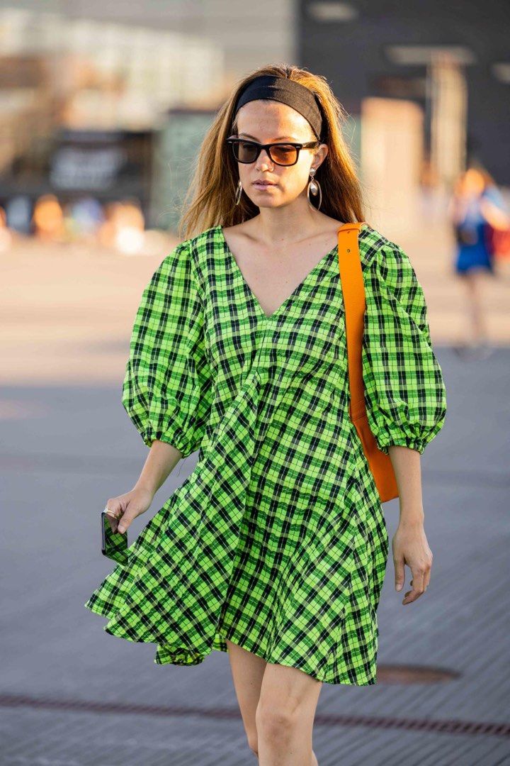 Ganni on sale green dress