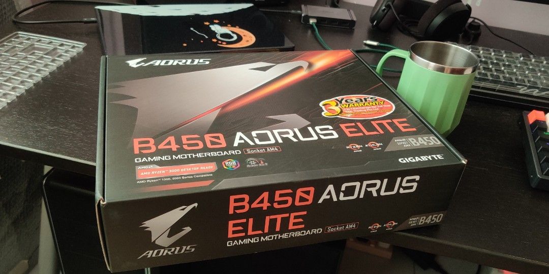 Gigabyte B450 Aorus Elite Computers Tech Parts Accessories