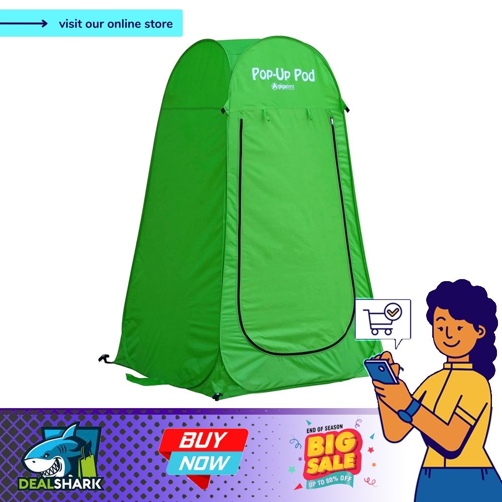 Ua GigaTent Pop Up Pod Changing Roo Privacy Tent U2013 Instant Portable Outdoor Shower Tent, Cap