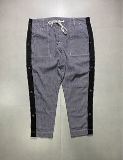 Greg Lauren - "Khaki Denim Prep Stripe Pants"