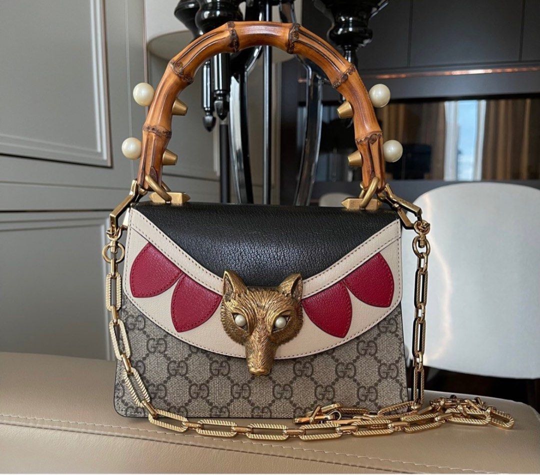 Gucci Calfskin Fox Broche Mini and Coated Canvas Luxury Bags Wallets on Carousell