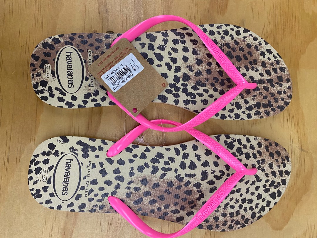 Havaianas Slim Animal cheetah Print Flipflops Women s Fashion
