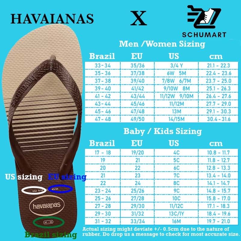 Havaianas slipper size clearance