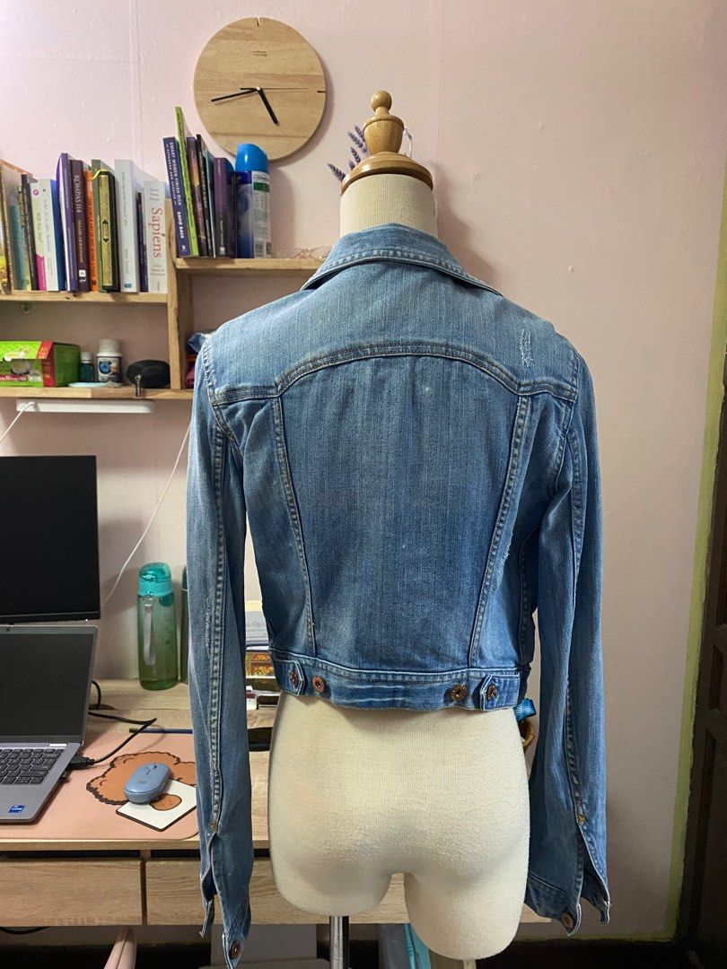 H M Divided Denim Jacket Women s Fashion Coats Jackets and