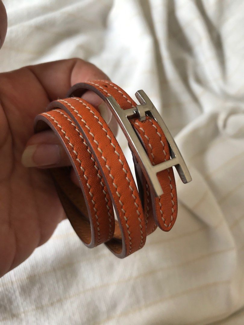 Hapi Bracelet Bracelet Hermes Hapi 15 20 Cm En Cuir De Veau Swift