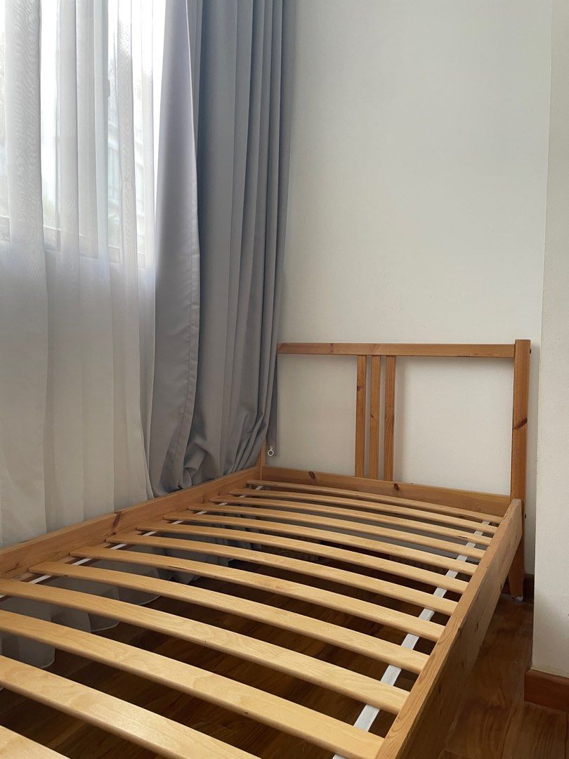 IKEA Single Bed Frame FJELLSE & LUROY, Furniture & Home Living