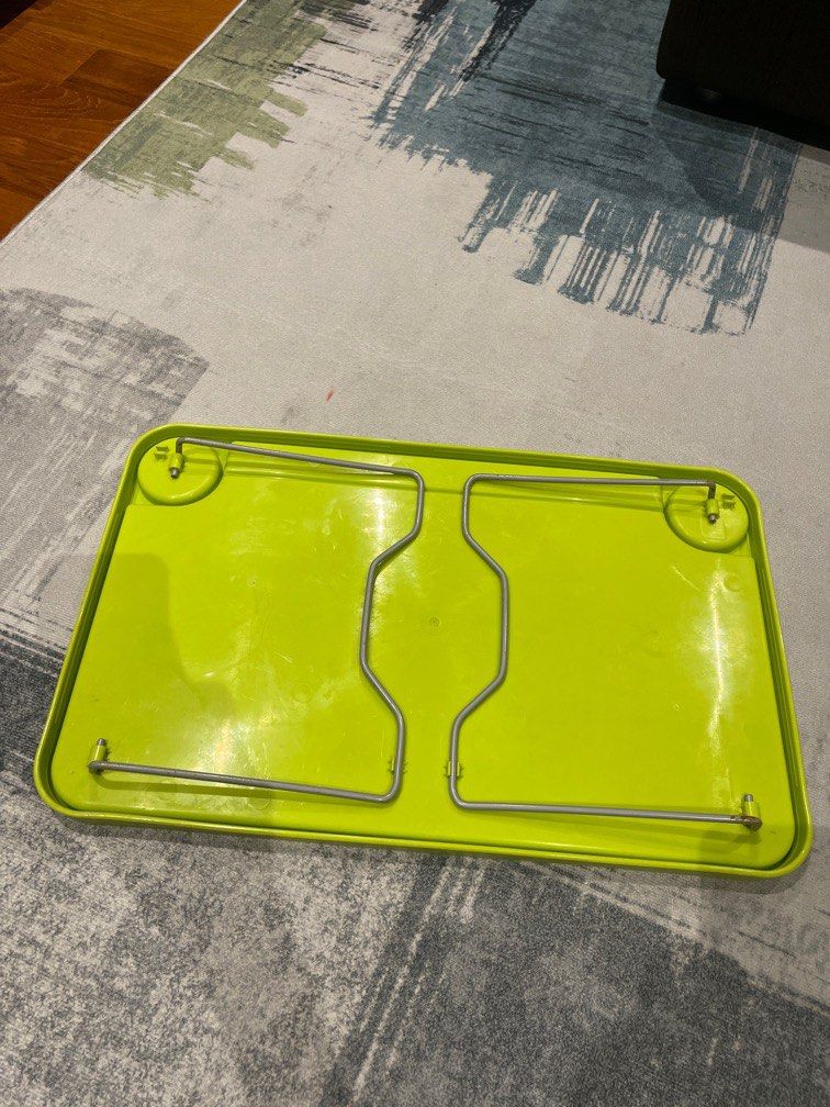 IKEA Bed Table foldable lime green, Furniture & Home Living