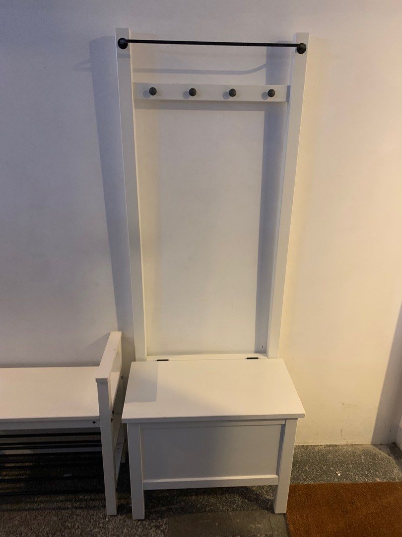 IKEA HEMNES storage bench / coat rack / shoe Furniture & Home