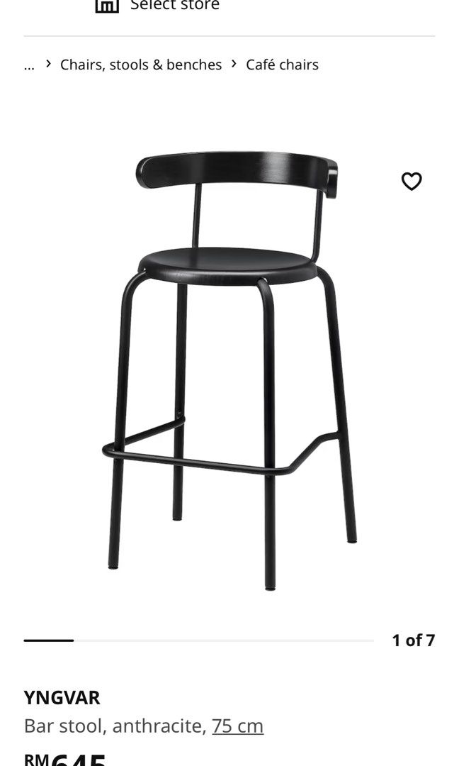 IKEA High bar Table & chairs, Furniture & Home Living, Furniture