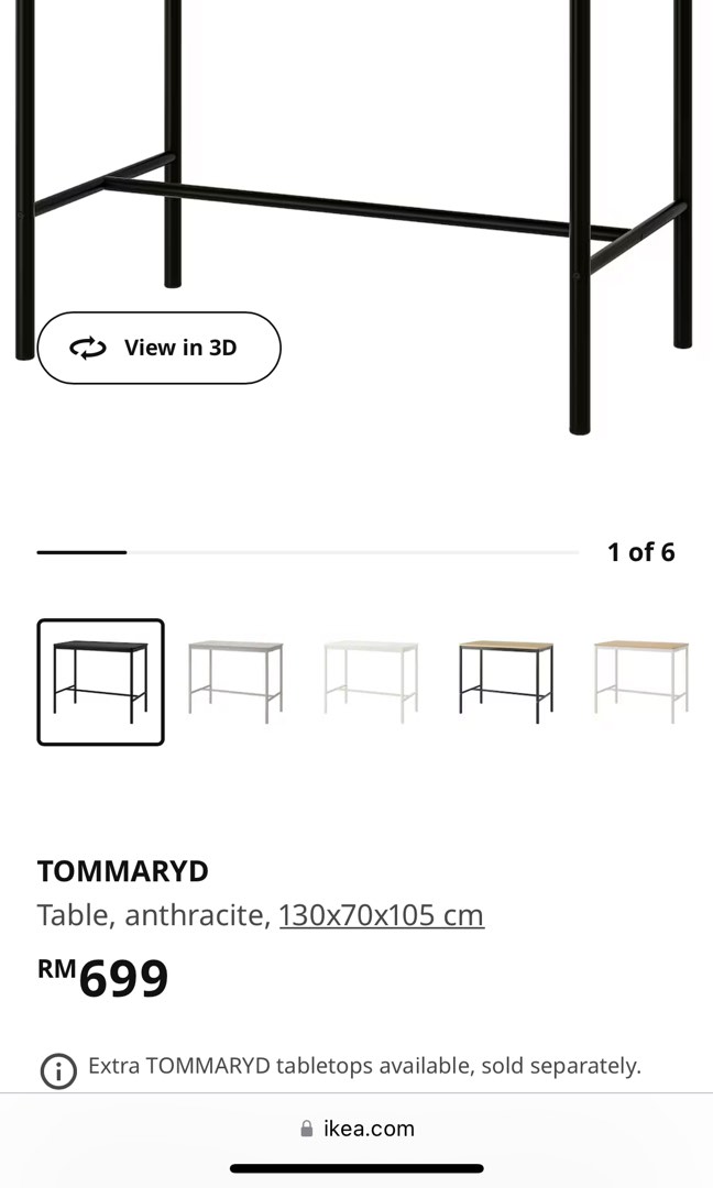 IKEA High bar Table & chairs, Furniture & Home Living, Furniture