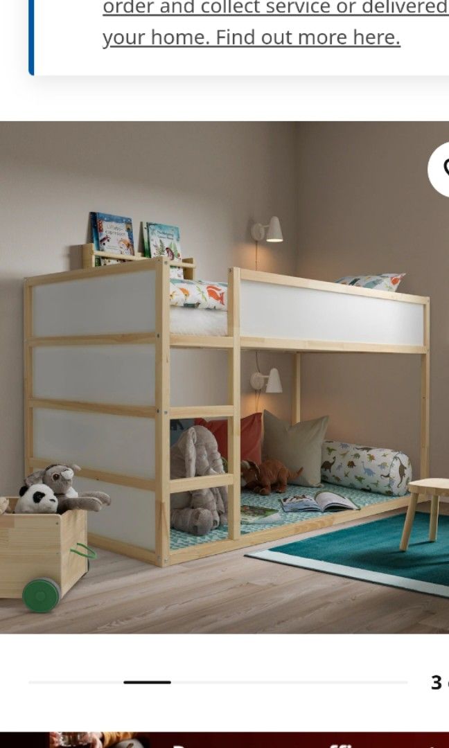 Ikea Kura Bunk Beds, Babies & Kids, Baby Nursery & Kids Furniture