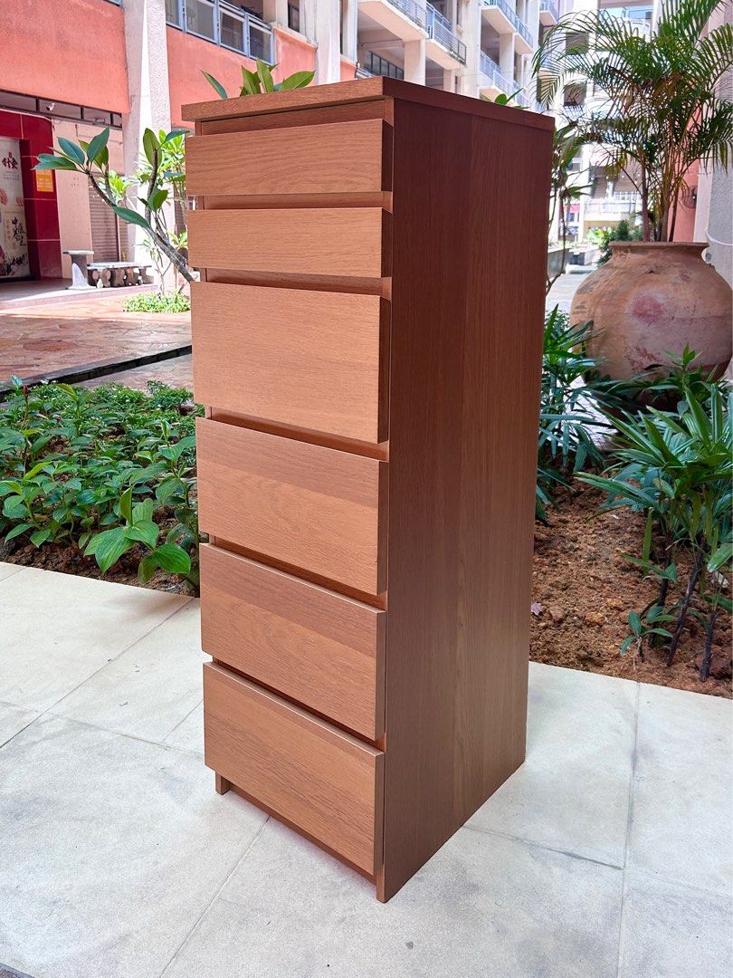 Ikea MALM 6 chest drawers WITH mirror, Furniture & Home Living