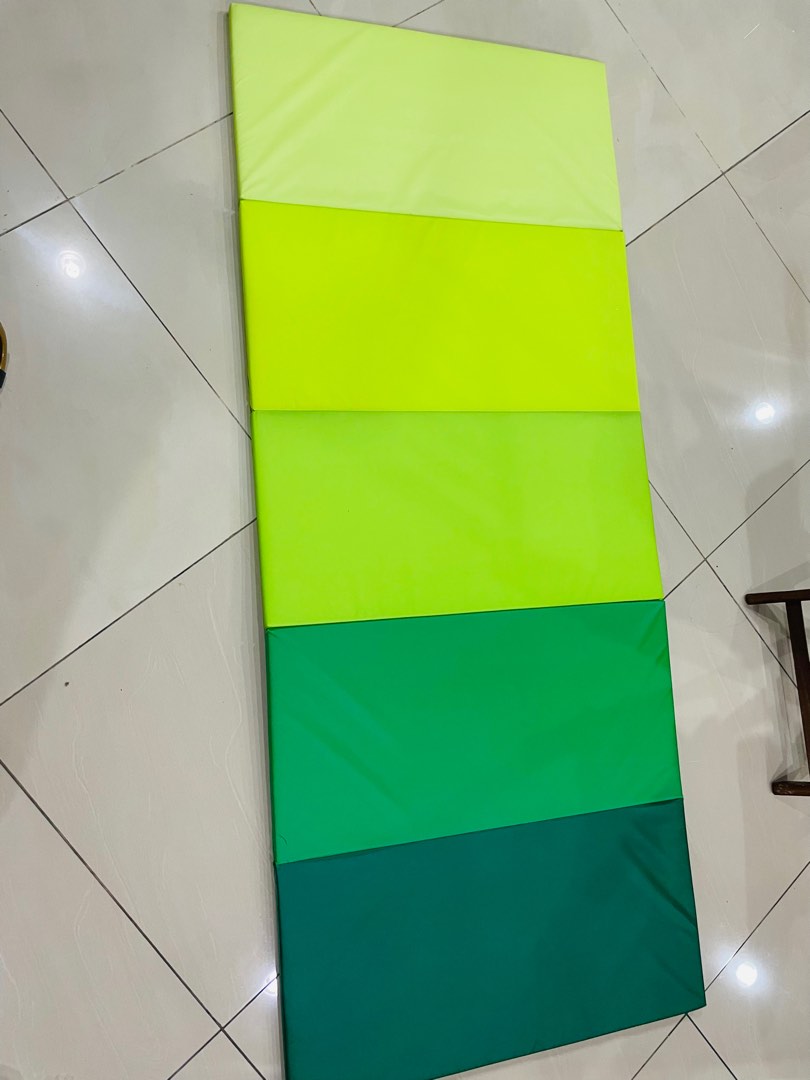 IKEA PLUFSIG Folding gym mat, green , 78x185 cm, Sports Equipment