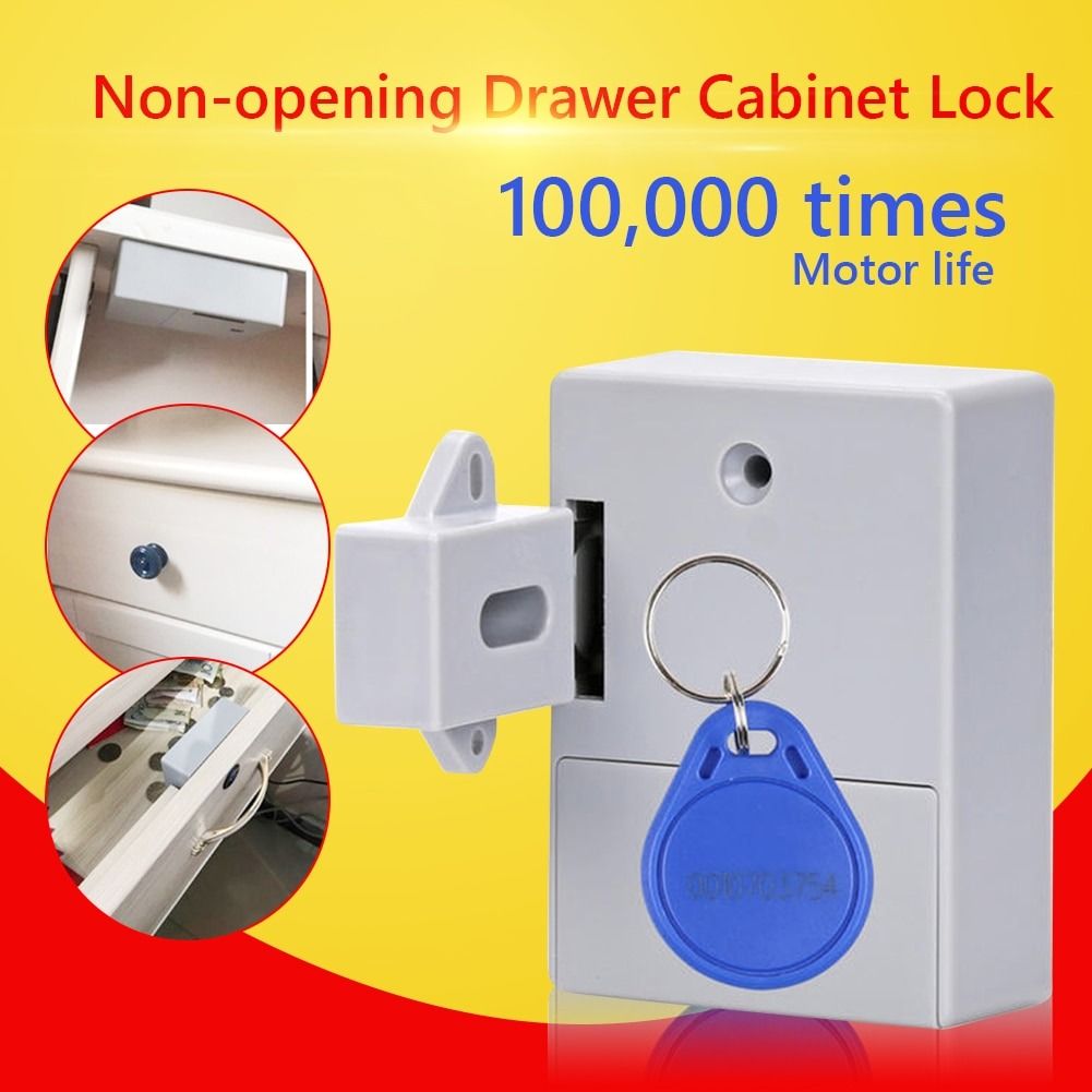 Invisible Sensor RFID Hidden Safety Cabinet Lock Free Opening Smart IC ...