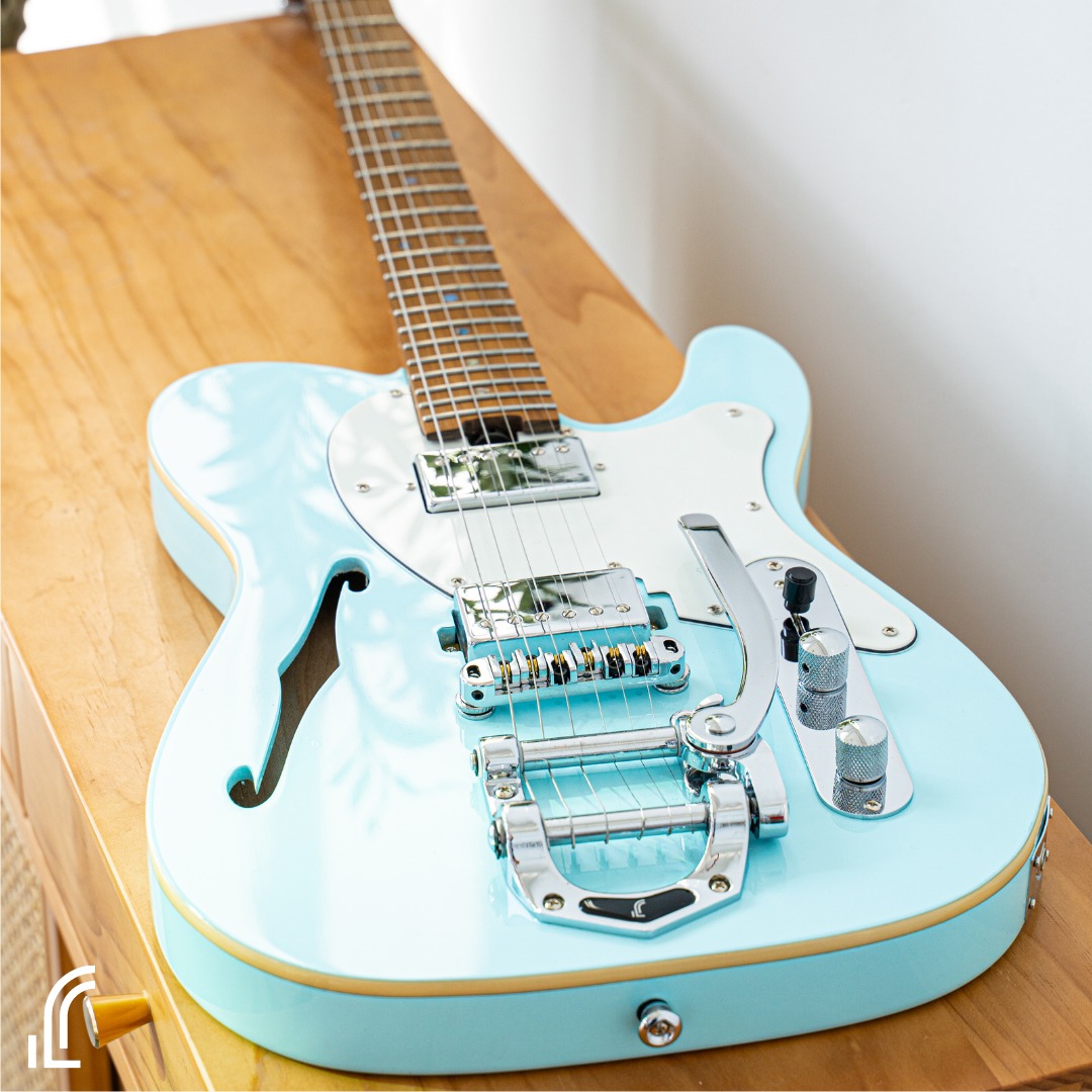 Jethro Guitar Works Thinline Electric Guitar With Roasted Maple Neck