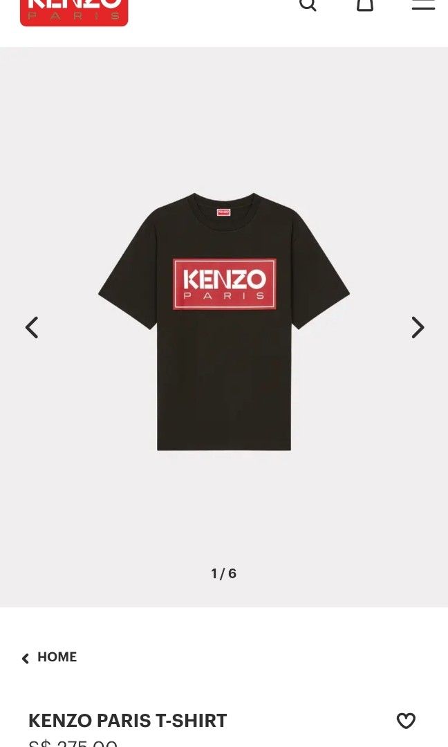 black kenzo paris t shirt