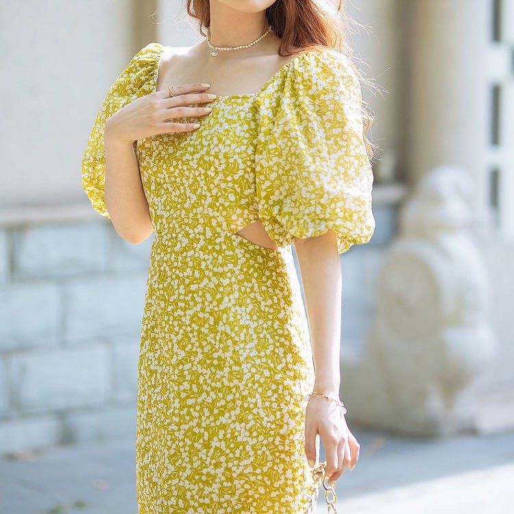 Buy1Take1 Korean Puff SLeeves Dress main image 1