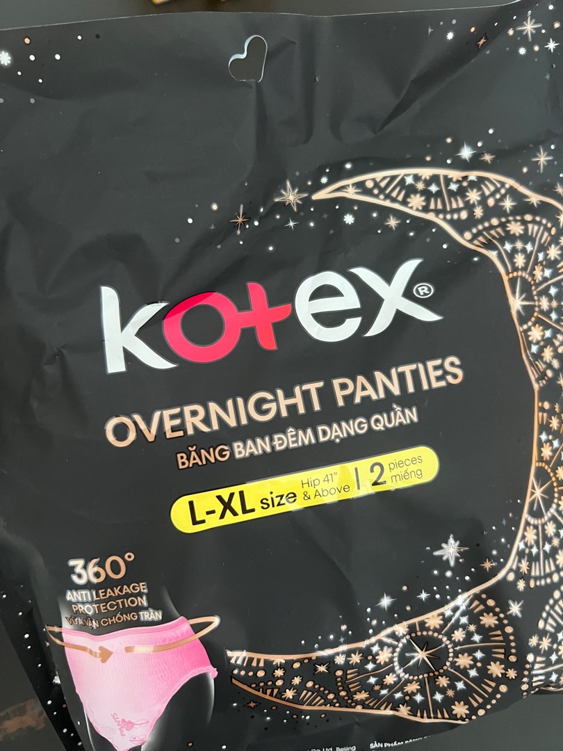 Kotex Overnight Panties, Beauty & Personal Care, Sanitary Hygiene on