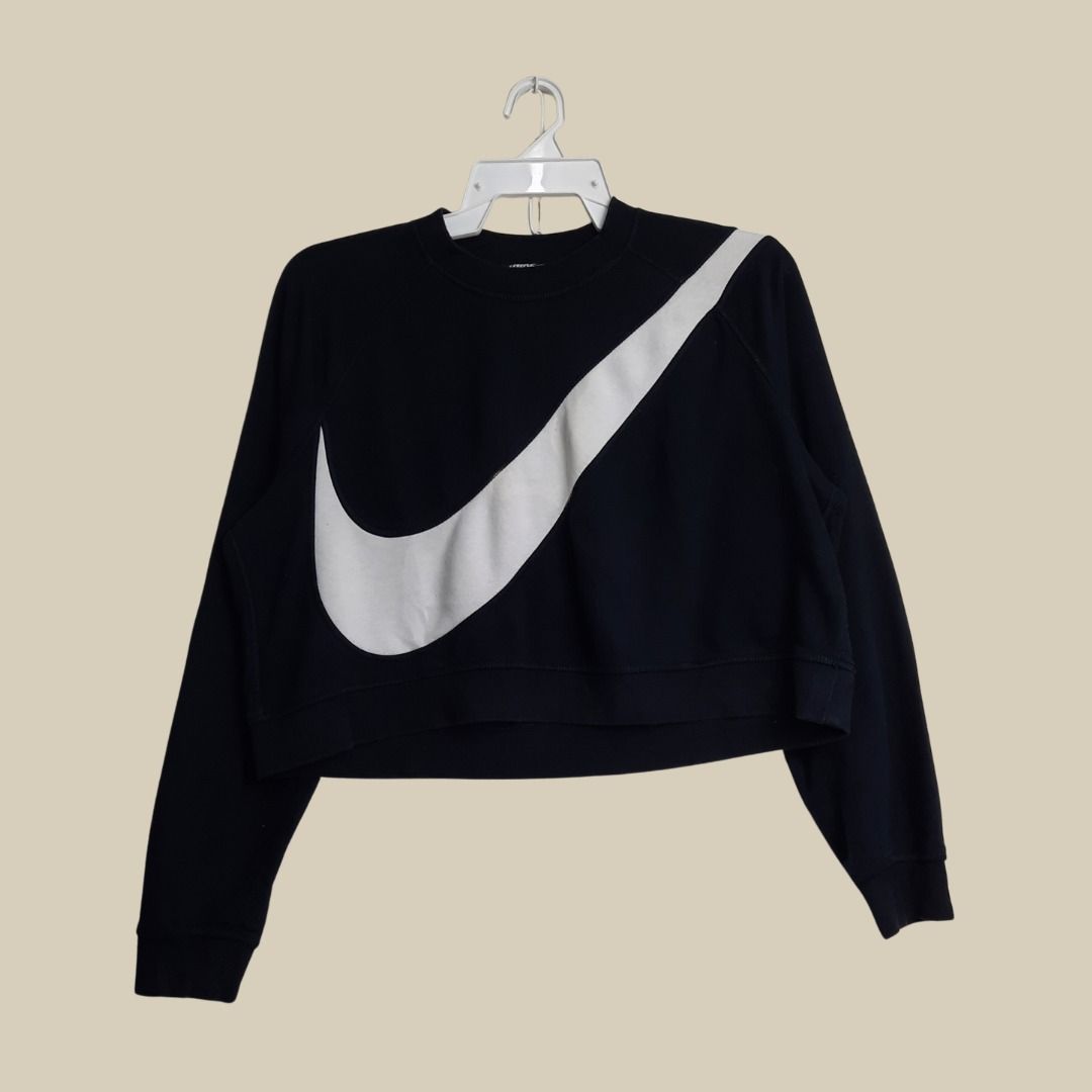 Nike sweater crop top discount