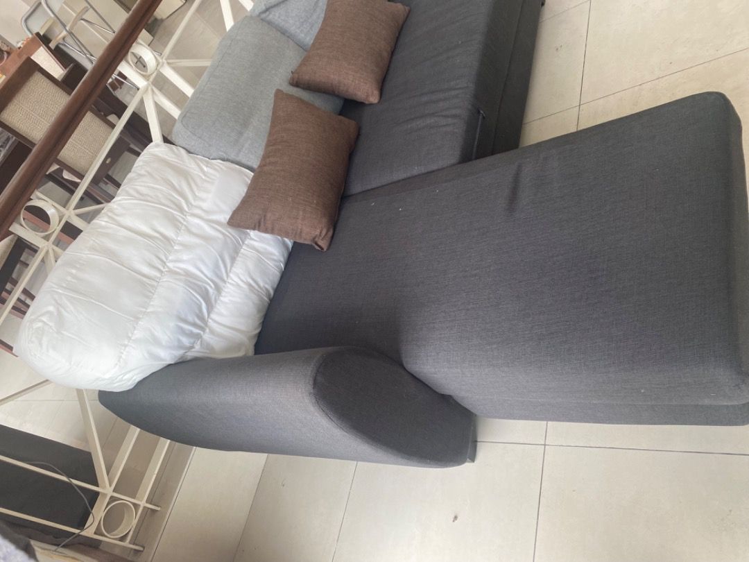 L Shape sofa (can change cover), Furniture & Home Living, Furniture