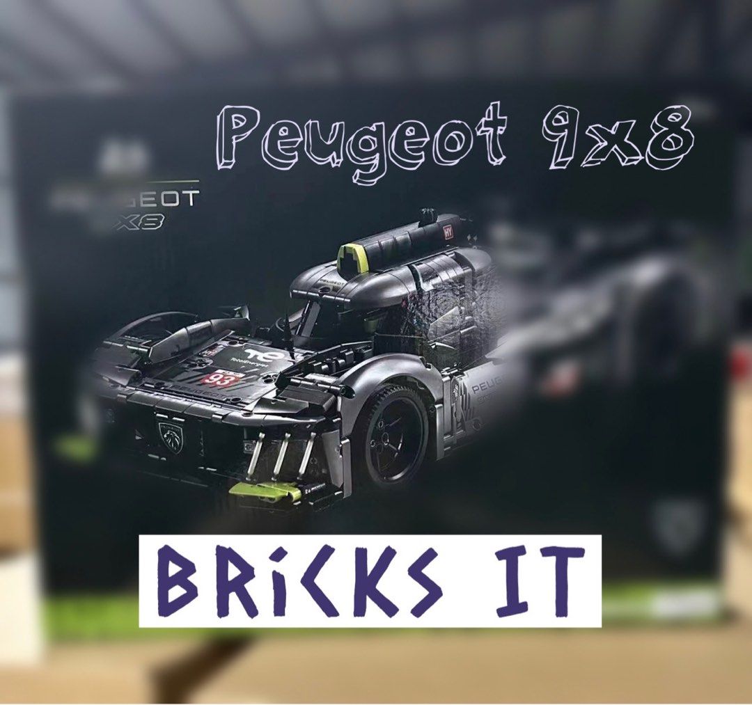 Lepin Peugeot 9x8 Hypercar Building Block Bricks Compatible