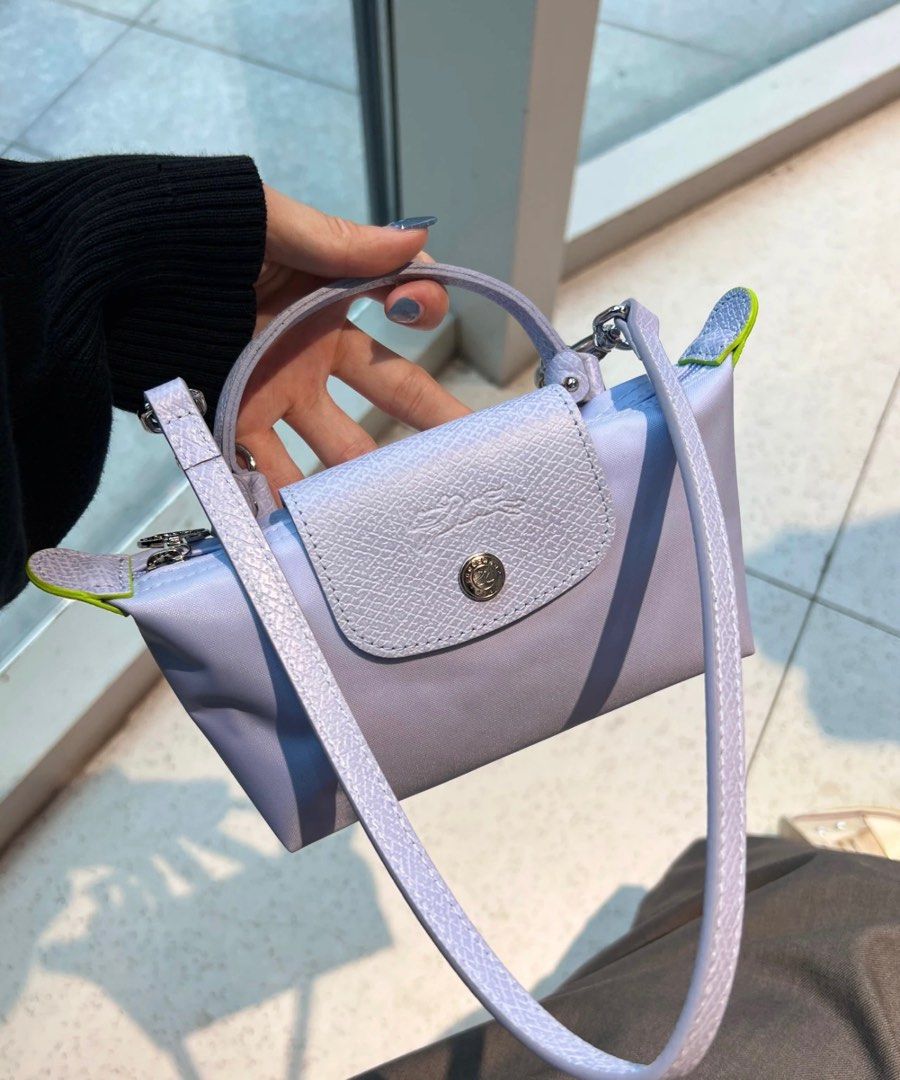 Longchamp mini 2023年新色紫藍色x1, 名牌, 手袋及銀包- Carousell