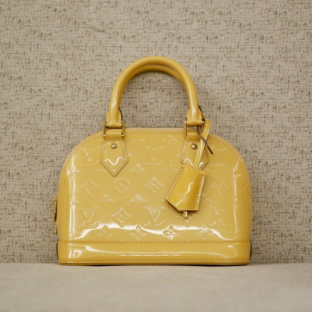 Authentic LV BB Alma Vernis - Gold Color, Luxury, Bags & Wallets on  Carousell