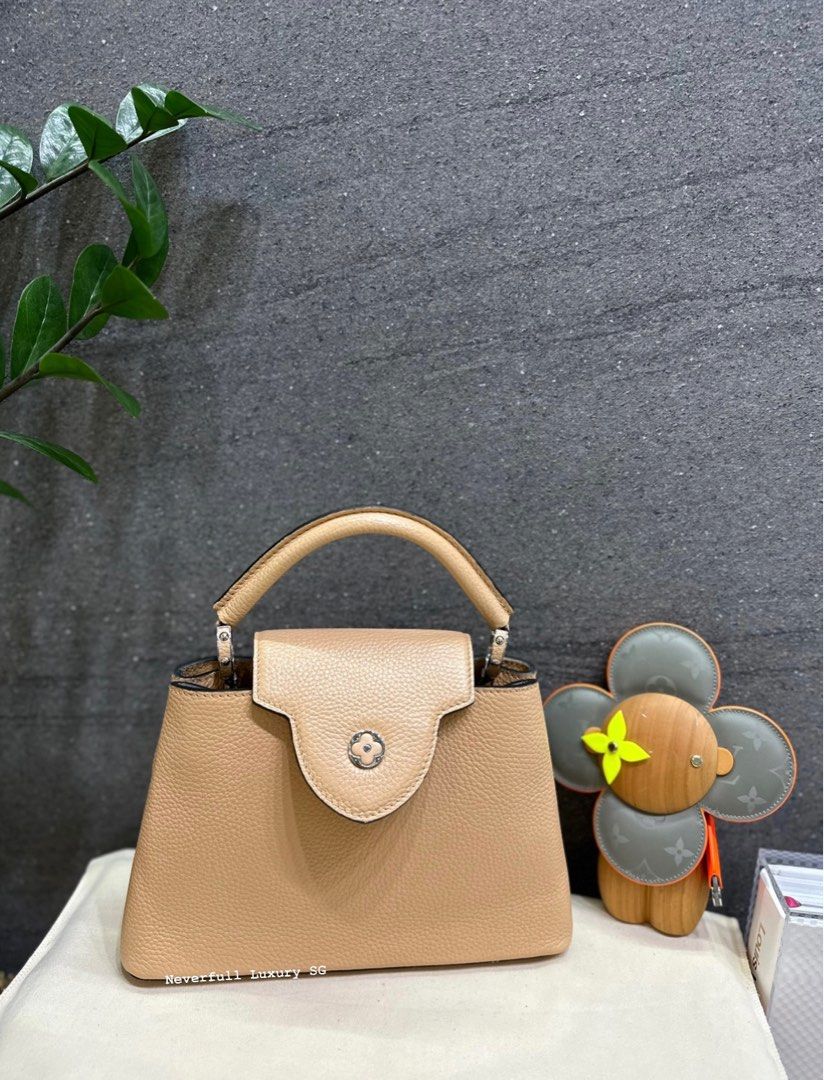 Louis Vuitton Beige Taurillon Leather Capucines GM Bag Louis Vuitton