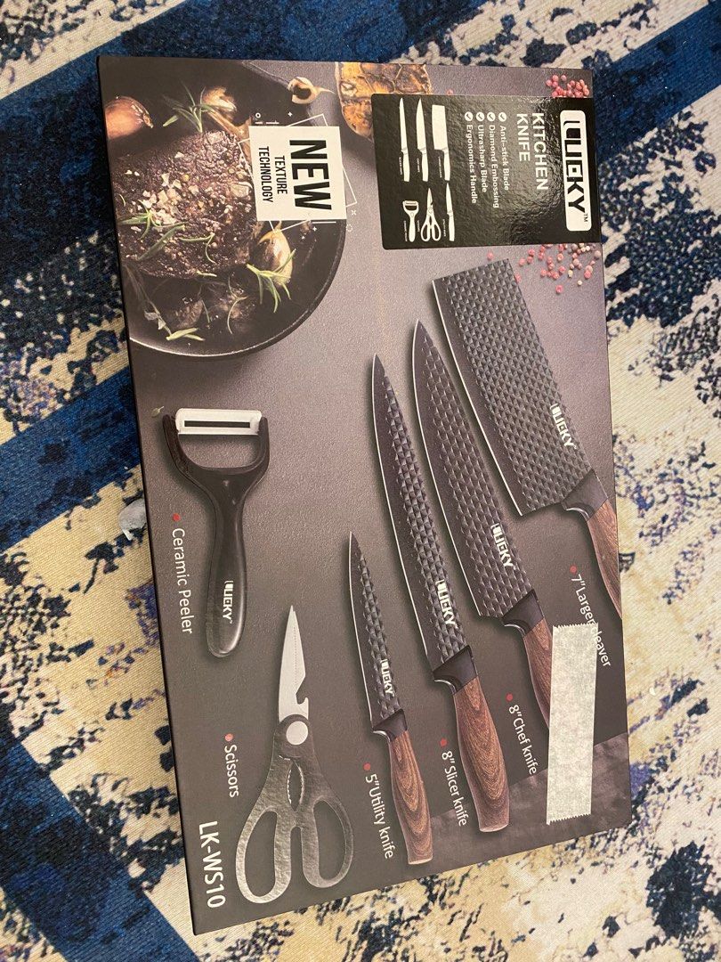 Lucky Knife Set. (6pcs), Furniture & Home Living, Kitchenware