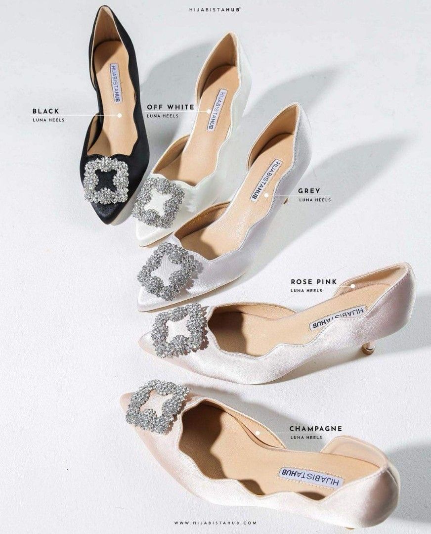 DISERE HEELS OFF WHITE SATIN curated on LTK