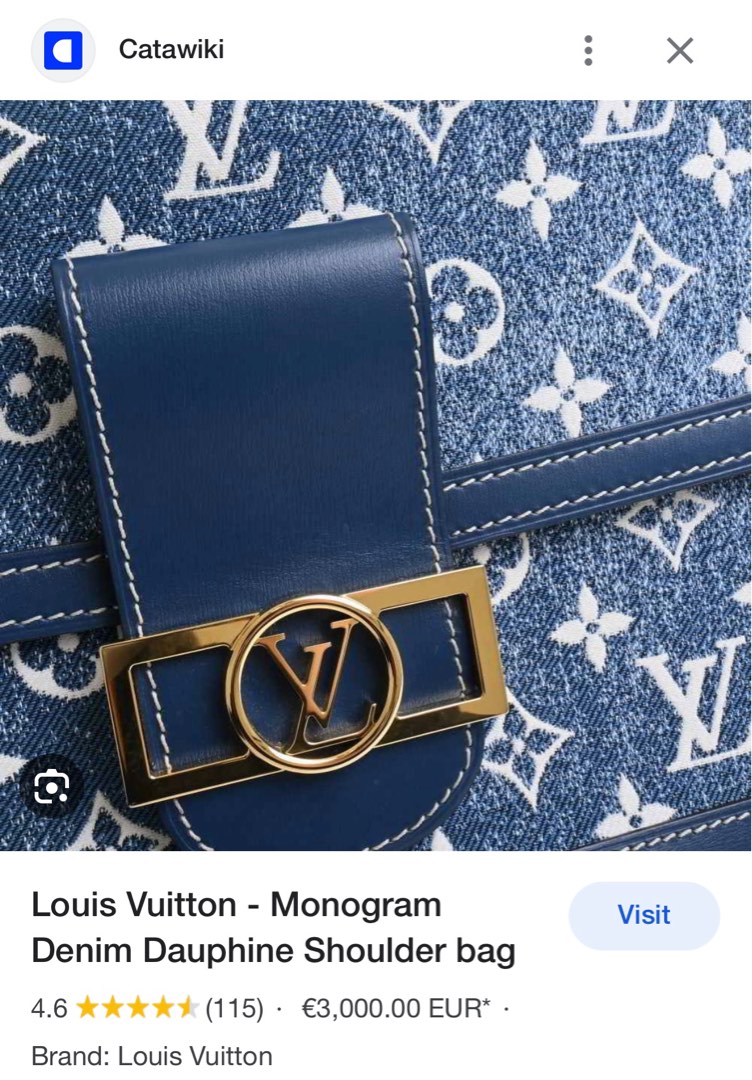 Louis Vuitton - Monogram Denim Dauphine Shoulder bag - Catawiki