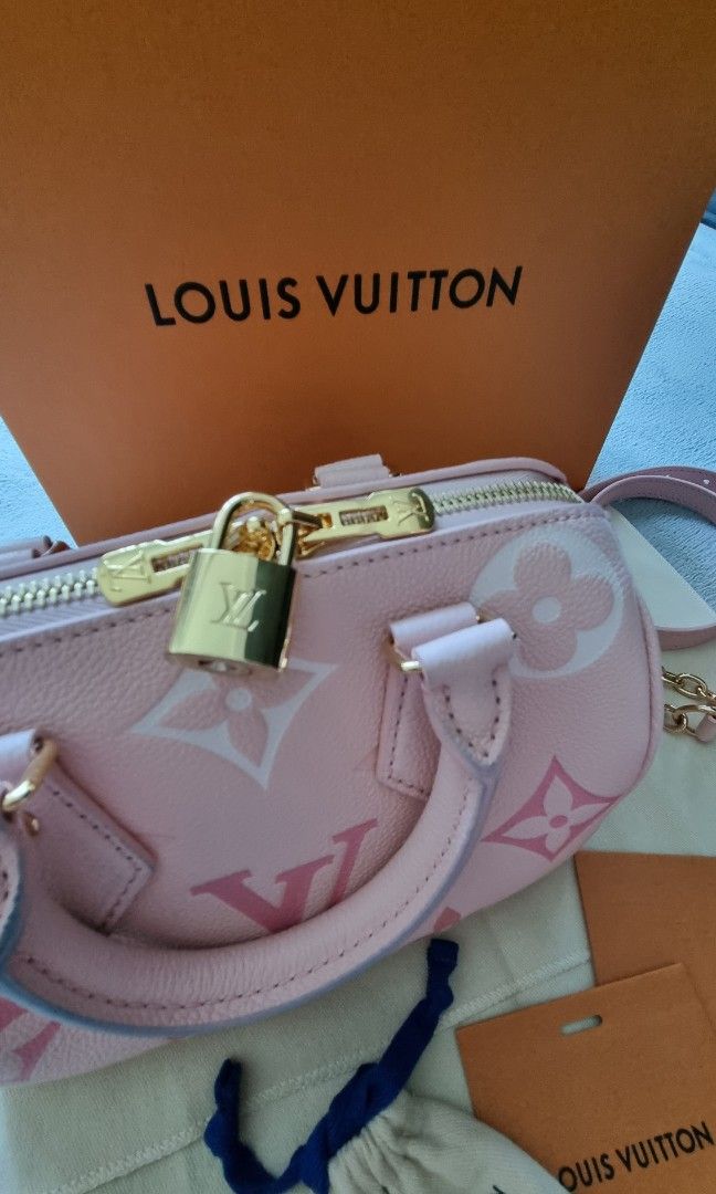 Louis Vuitton Monoglam Speedy 20 Banouliere Pink LE – DAC