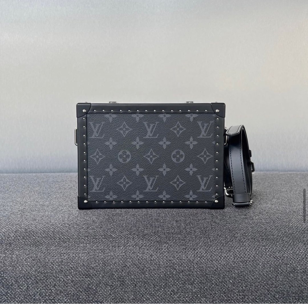 LV Trunk Box Bag Monogram eclipse Rhw, Luxury, Bags & Wallets on Carousell