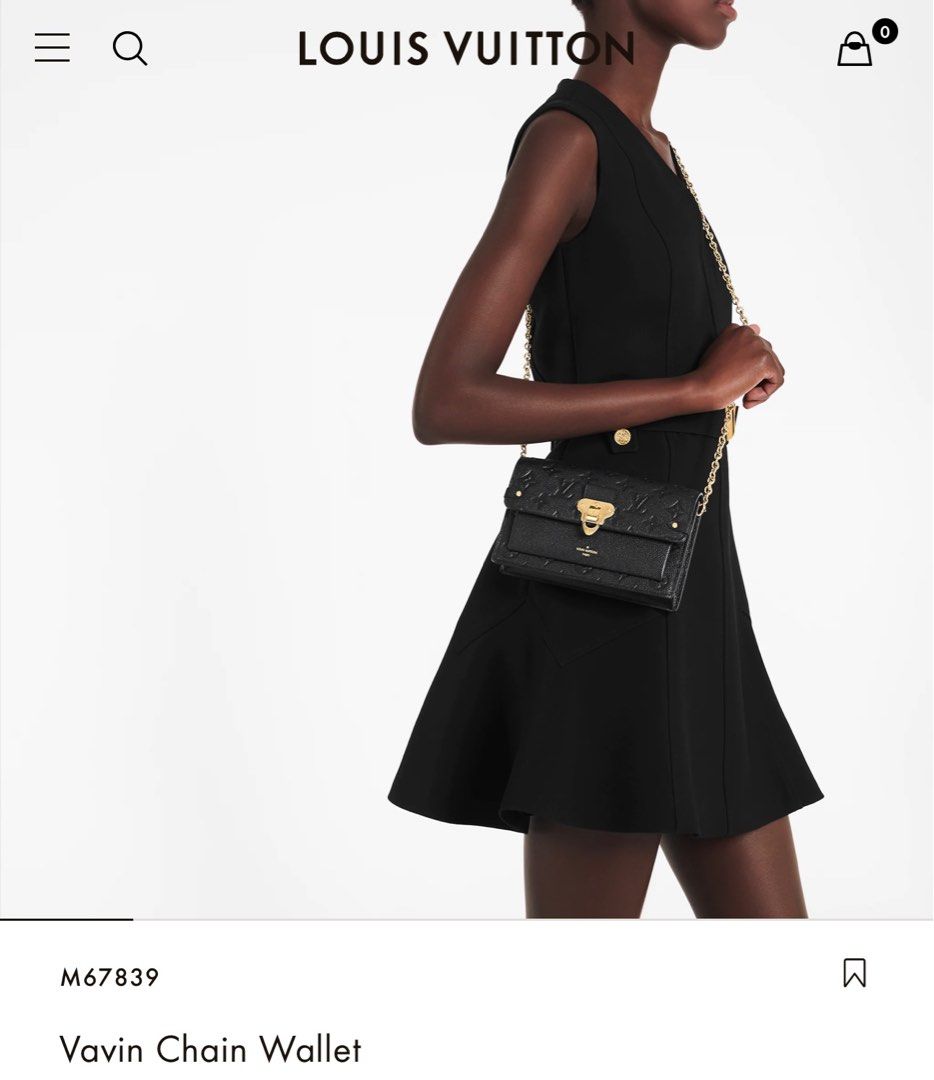 Louis Vuitton Portefeiulle Vavin Chain Ebene Bag, Luxury, Bags & Wallets on  Carousell